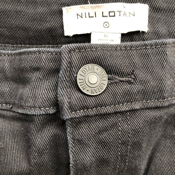 Nili Lotan X Target Jeans Black High Waisted Skinny Ankle Size 6 - Picture 7 of 9